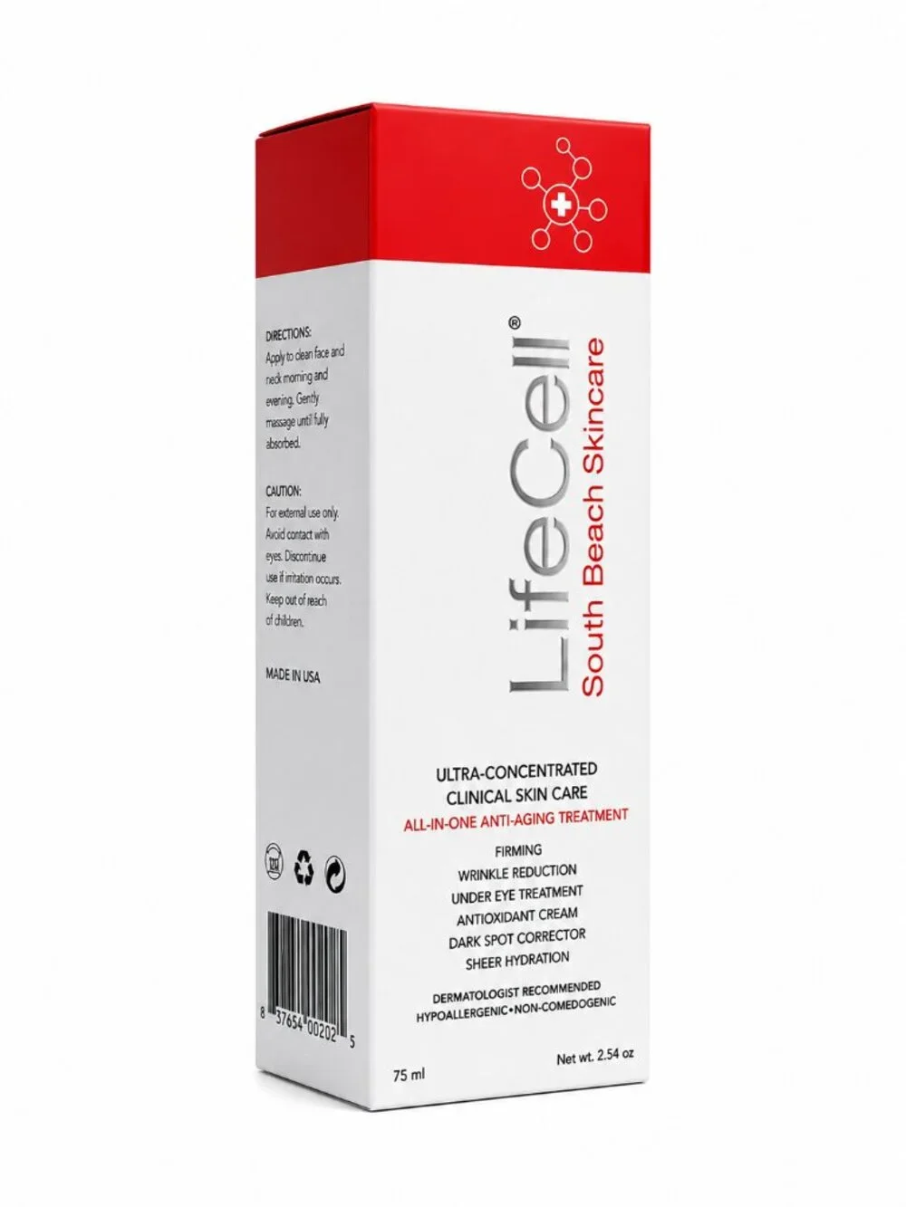 LifeCell South Beach Skincare All-In-One Anti-Aging Treatment 2.54 oz / 75ml |